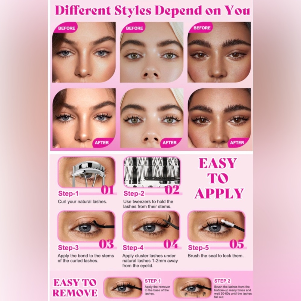 Manga Lash Clusters Kit DIY - Picture 11 of 14